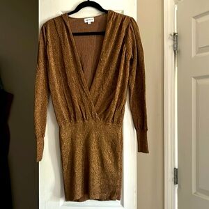 Revolve Women’s Superdown Brown/Gold mini dress size Small